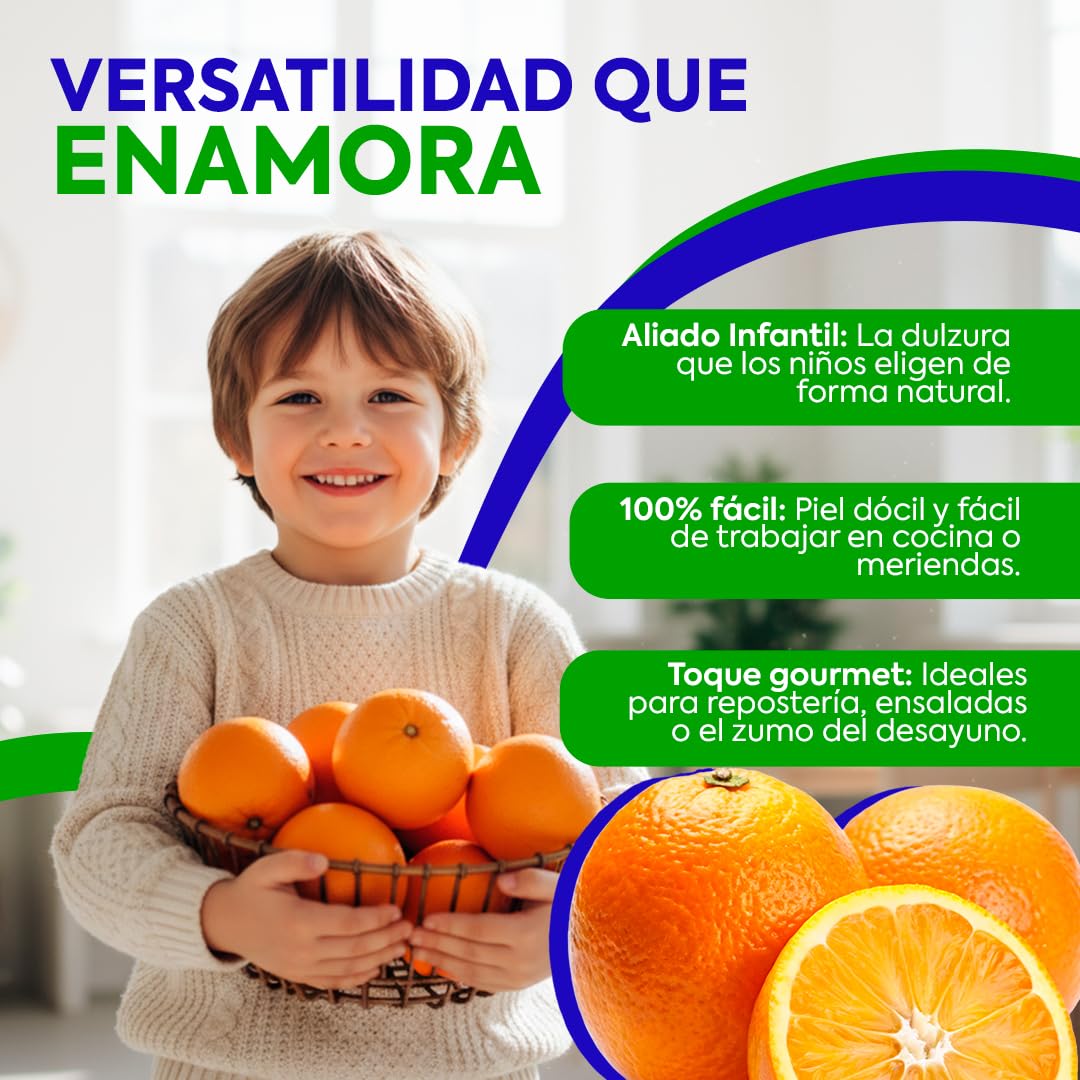 Naranjas de Valéncia directas del árbol recién recolectadas - del árbol a tu mesa sin tratamientos post cosecha - cajas de 5, 9, 15 y 19kg - fruta natural valenciana - naranja de mesa (9KG)