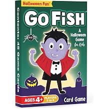 Arizona GameCo Halloween Fun Go Fish, a Family Game for Kids Ages 4 and Up - Play Go Fish, Old Maid and Slap Jack Using the Same Deck