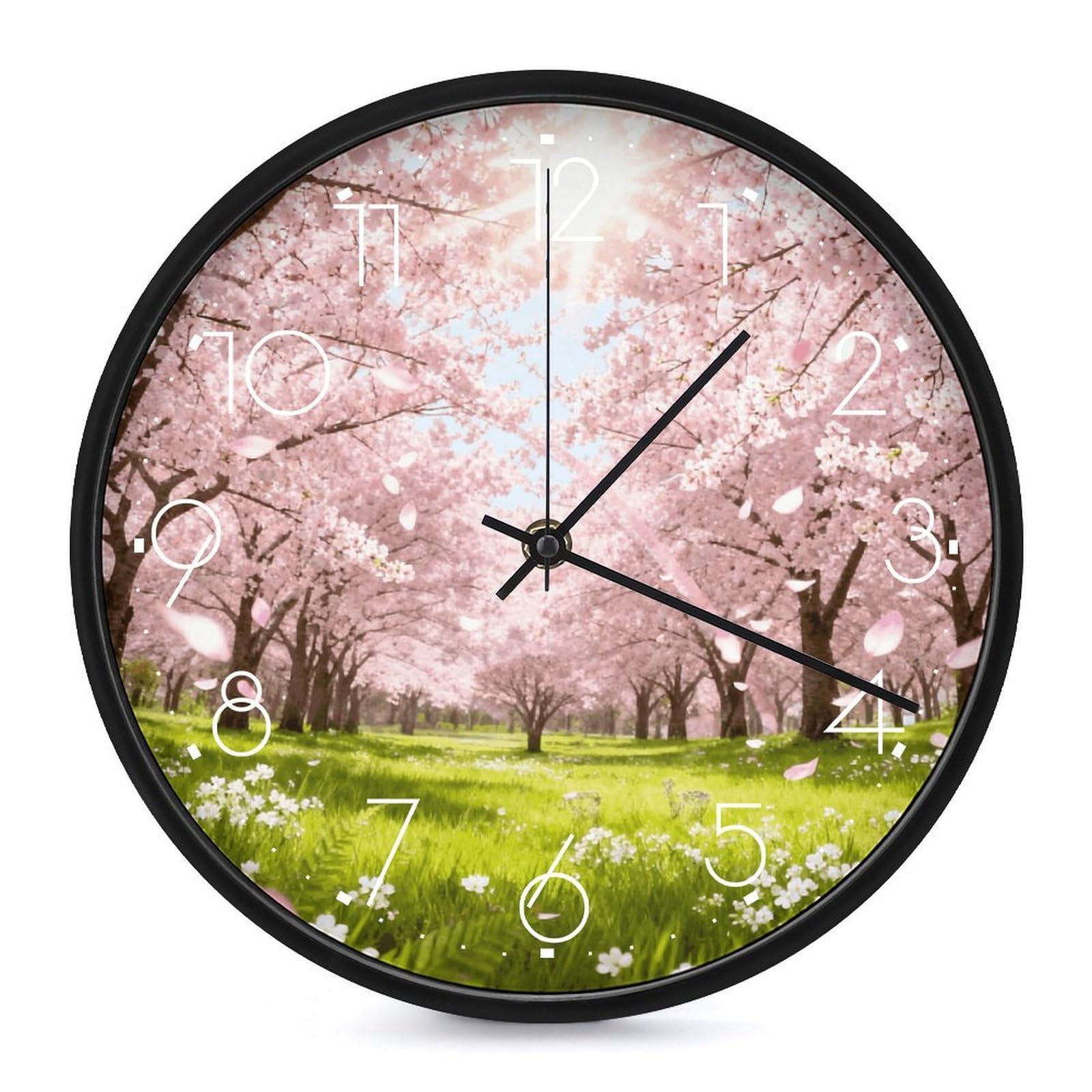 Horloge murale silencieuse pour cuisine et salon au design contemporain épuré