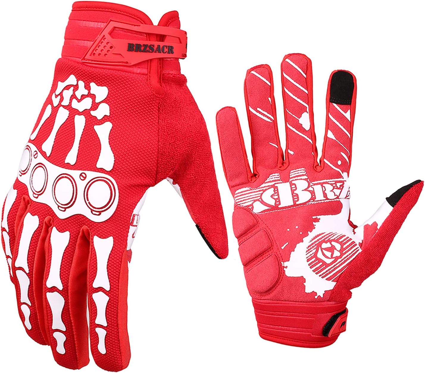 Personalized Skeleton Design Bike Gloves