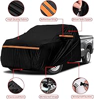 Vista 2 de Cubierta impermeable para cabina de camión reemplazable para Ford F-Series, Chevy Silverado, Dodge Ram, GMC Sierra CrewCab de 2 puertas, cubierta