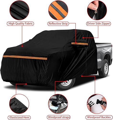 Miniatura 2 de Cubierta impermeable para cabina de camión reemplazable para Ford F-Series, Chevy Silverado, Dodge Ram, GMC Sierra CrewCab de 2 puertas, cubierta