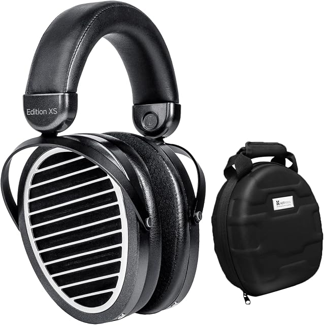 HiFiMAN Edition XS Stealth Magnets Planar Magnetic Hi-Fi Headphones +Headphone Travel Case-Black