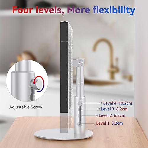 Miniatura 2 de Soporte para Echo Show 15 (1ª, 2ª generación), Echo Show 21 con diseño giratorio e inclinable, ajustes de altura de 4 niveles, soporte de montaje de