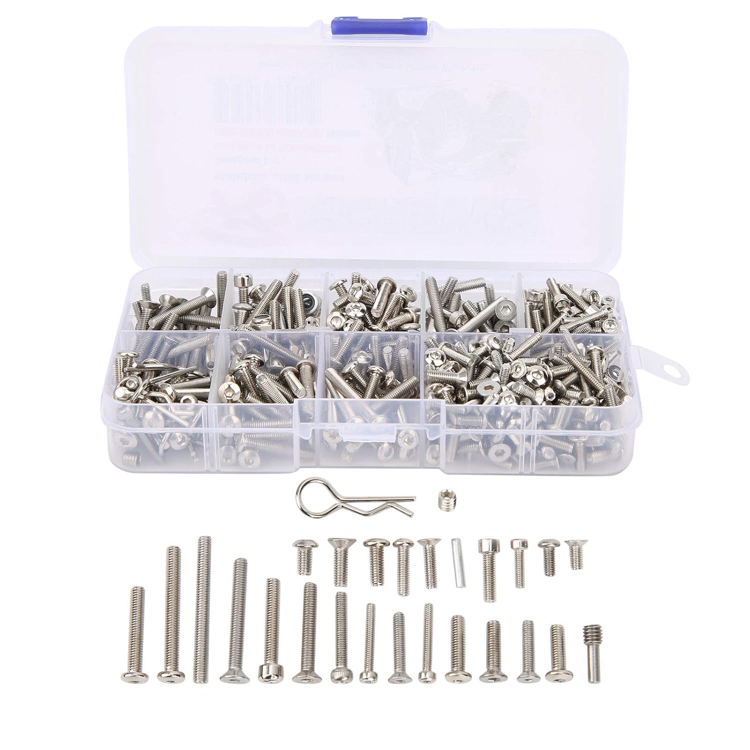 VGEBY RC Car Screw, Stainless Steel Screw Fittings Set Repairing Accessory for SCX10 1/10 RC Car Model Car Accessories