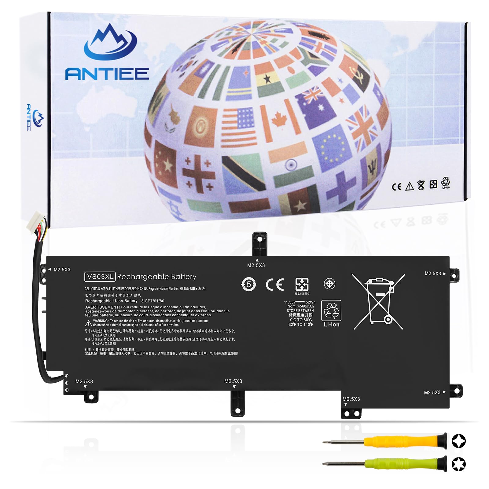Amazon.com: ANTIEE VS03XL 849313-850 Battery for HP Envy 15