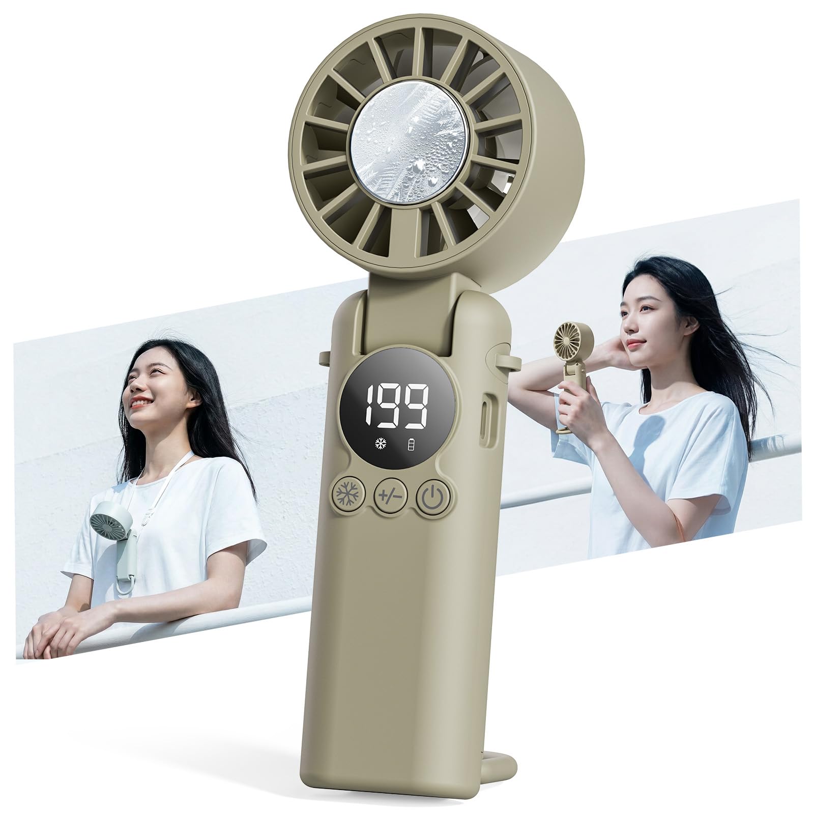 HAGOOGI ハンディファン 冷却プレート 【瞬間冷却-28℃＆極静音設計】…