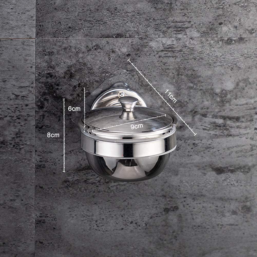 Cendrier Mural Extérieur Acier Inoxydable - Cendrier Sécurité Coupe-Vent Avec Support Pour Maison Et Restauration