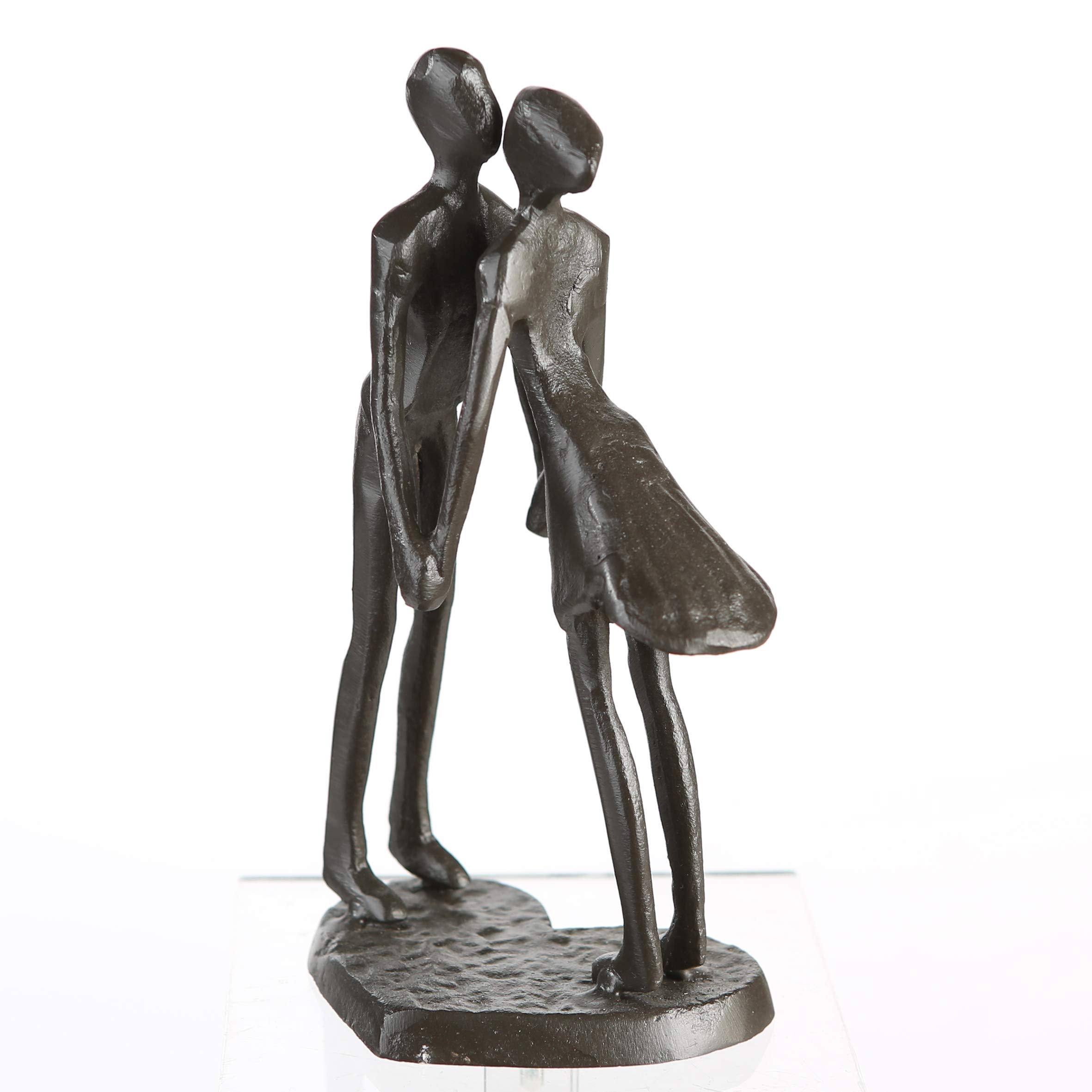 Casablanca Design Skulptur 'Kissing' Aus Eisen - Höhe 19 Cm, Romantische Deko Für Zuhause