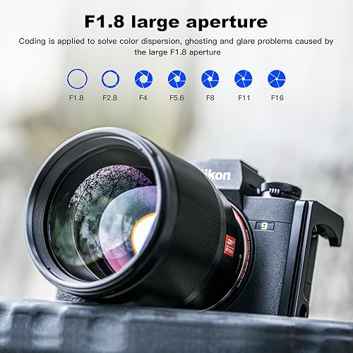 Miniatura 3 de VILTROX Lente de retrato de marco completo F1.8 STM de 3.346 in con enfoque automático de gran apertura compatible con Nikon Z-Mount Z9 Z7 Z7II Z6