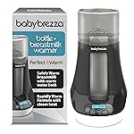 Baby Brezza Fast Baby Bottle Warmer - Baby Milk + Breastmilk Warmer Defroster - 2 Unique Temperatures for Breastmilk + Formula - Universal Fit for All Bottles, Bags + Jars