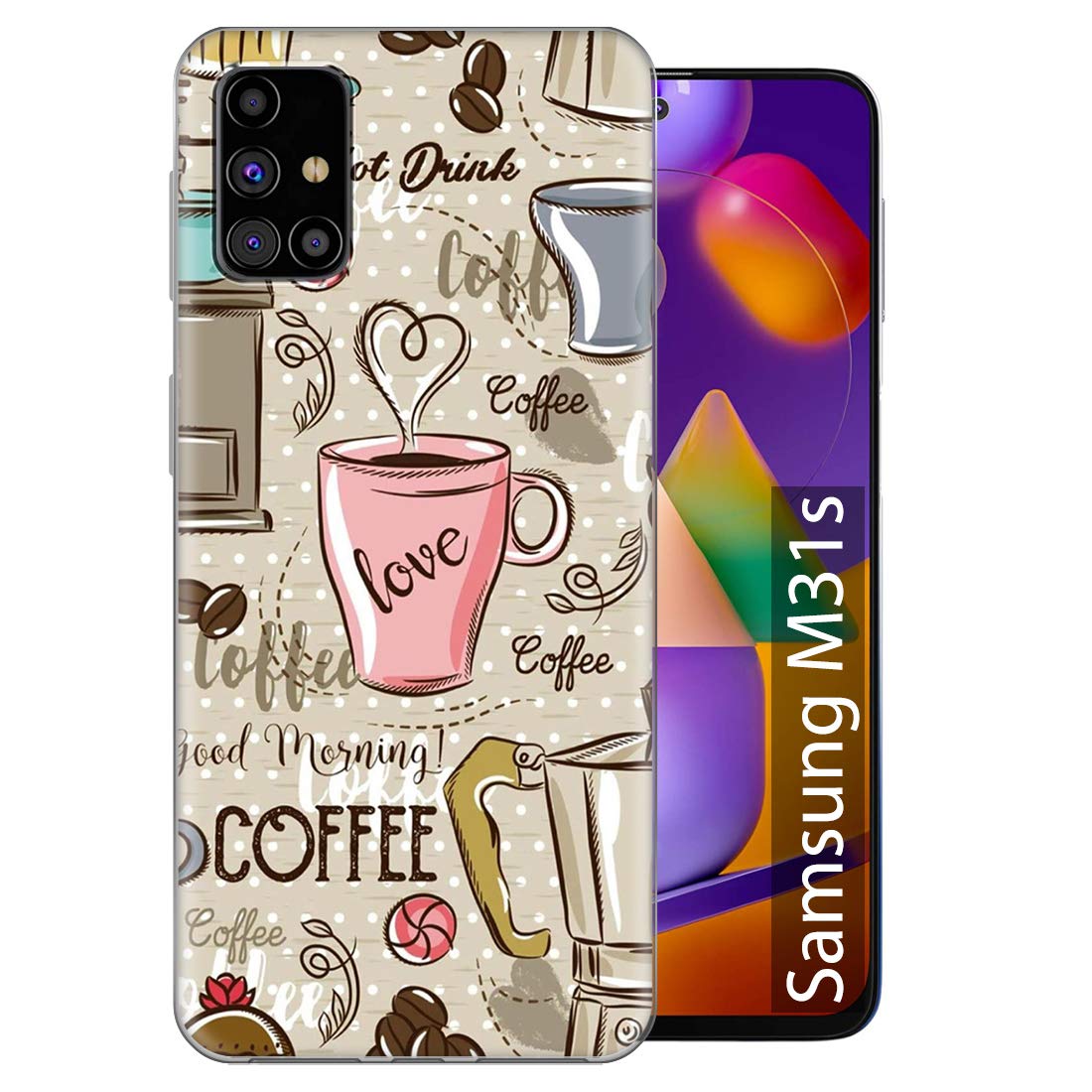 Fashionury Printed Soft Silicone Designer Pouch Mobile Back Cover for Samsung Galaxy M31S/ Samsung M31S Case and Covers | for Boys & Girls -P035 - Multi-Coloured (B08G8DPBQF) Amazon Price History, Amazon Price Tracker