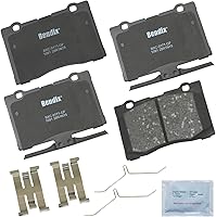 Vista 266 de Pastillas de Freno Delanteras Cerámicas Bendix Priority1 CFC430A para Modelos Selectos INFINITI G35, I30, Nissan 350Z, Altima, Juke, Maxima, Sentra