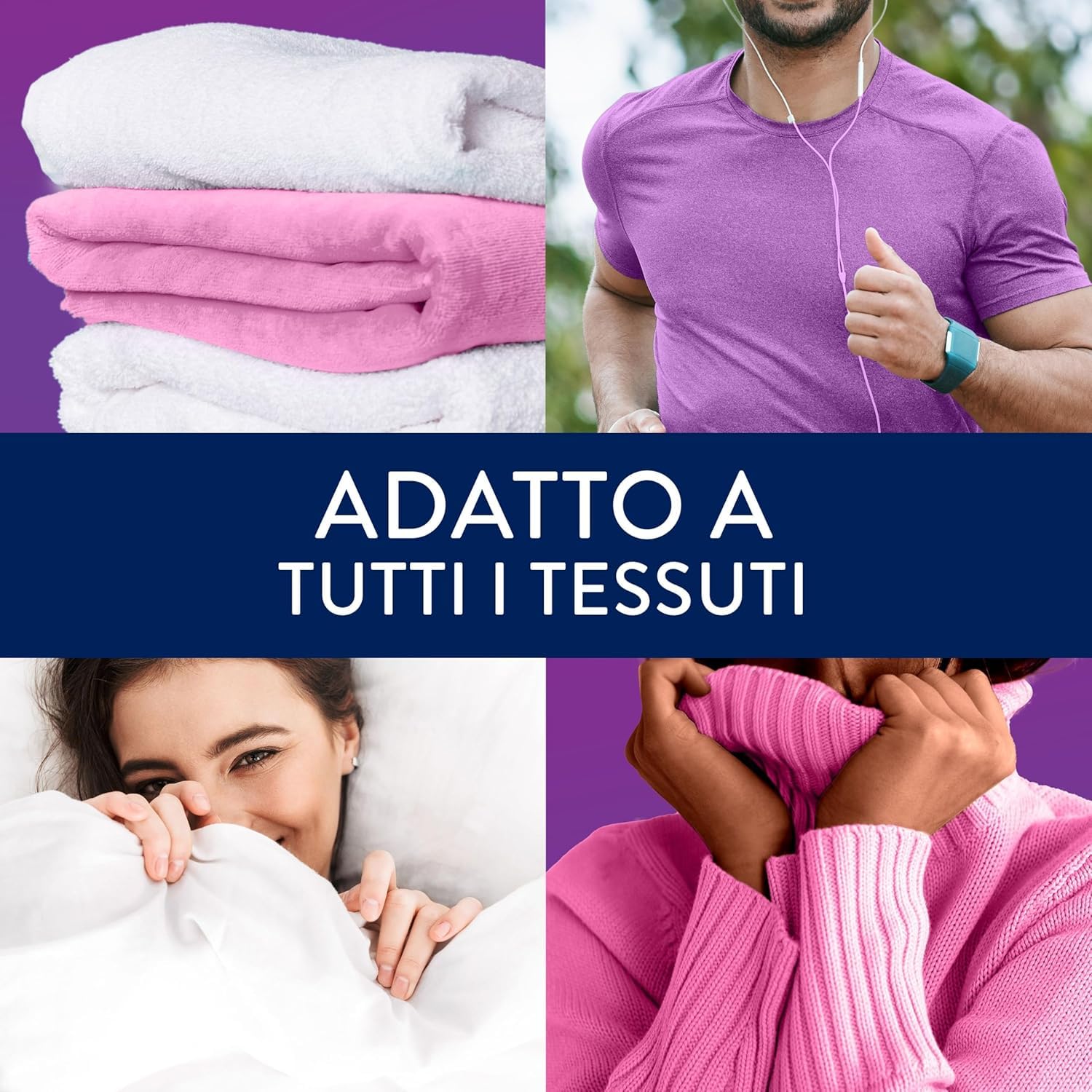 Italian Gourmet Wäscheparfüm Italian Gourmet Ametista Rosa Profumo per | Für Textilien in Waschmaschine, fragranza intensa durante il lavaggio, Gesamtnettogewicht 1,17 kg + Kostenlos Polpa 400g
