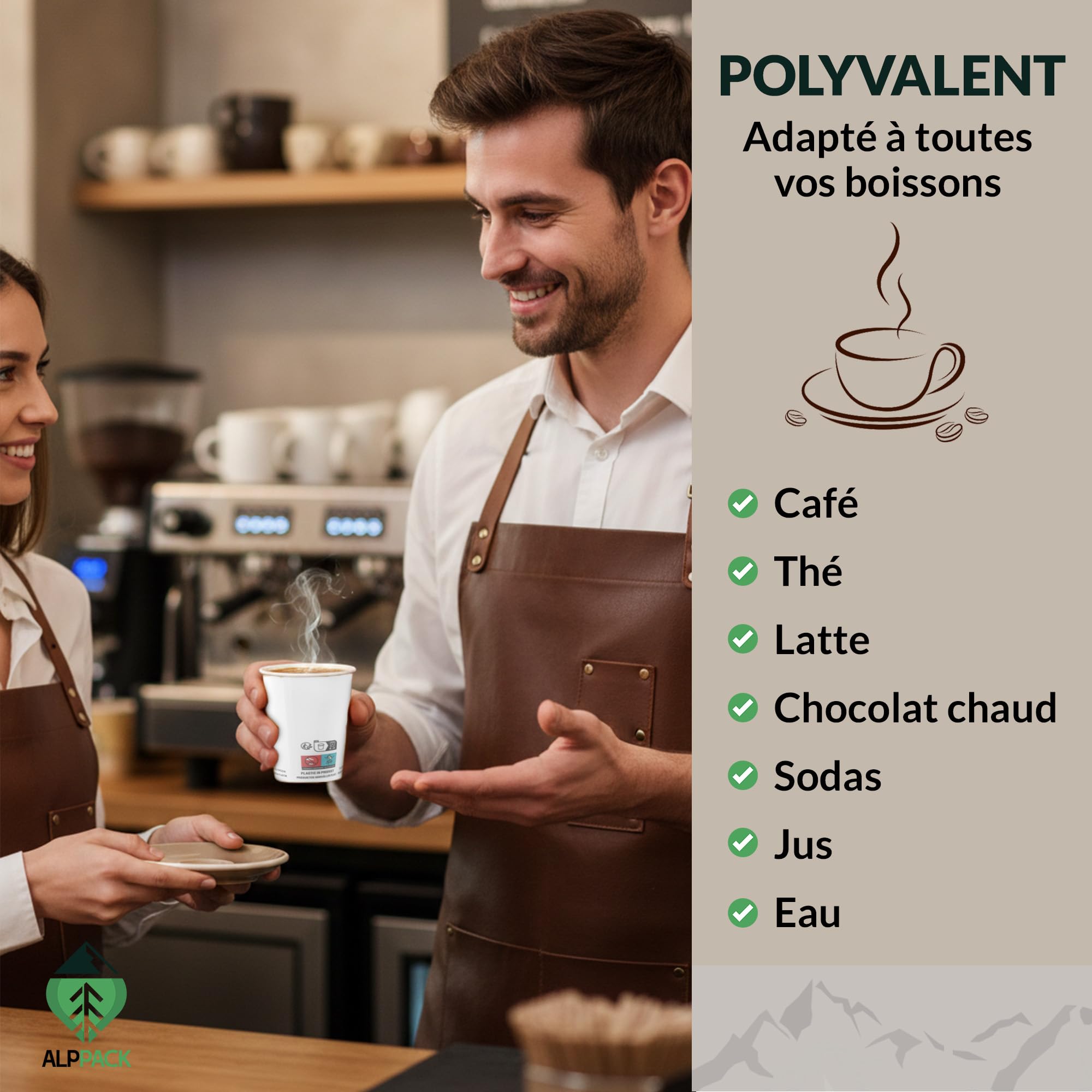 Lot de 2500 Gobelets Jetables en Carton Blanc 7 oz / 21 cl – Verres Jetables pour Eau, Café, Boissons Chaudes et Froides, Résistants à la Chaleur, Idéals pour Professionnels, Bureaux et Événements