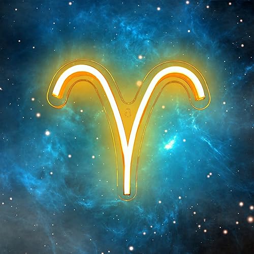 Miniatura 7 de Letrero de neón del horóscopo del zodiaco, letreros de neón LED Sagitario para decoración de pared, astrología, horóscopo del zodiaco, luces de