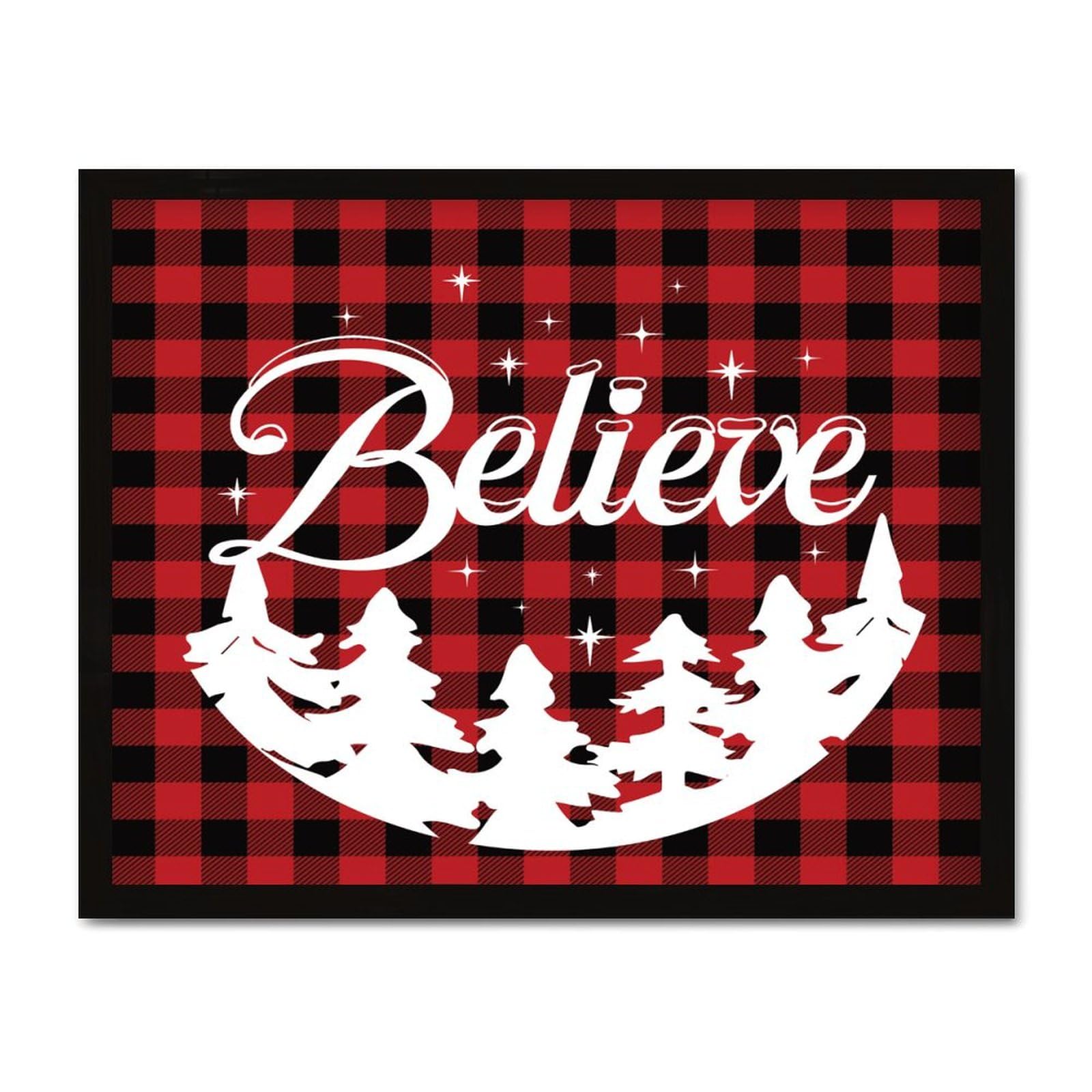 Plaque en bois inspirante Believe pour raviver la foi et la sérénité au quotidien