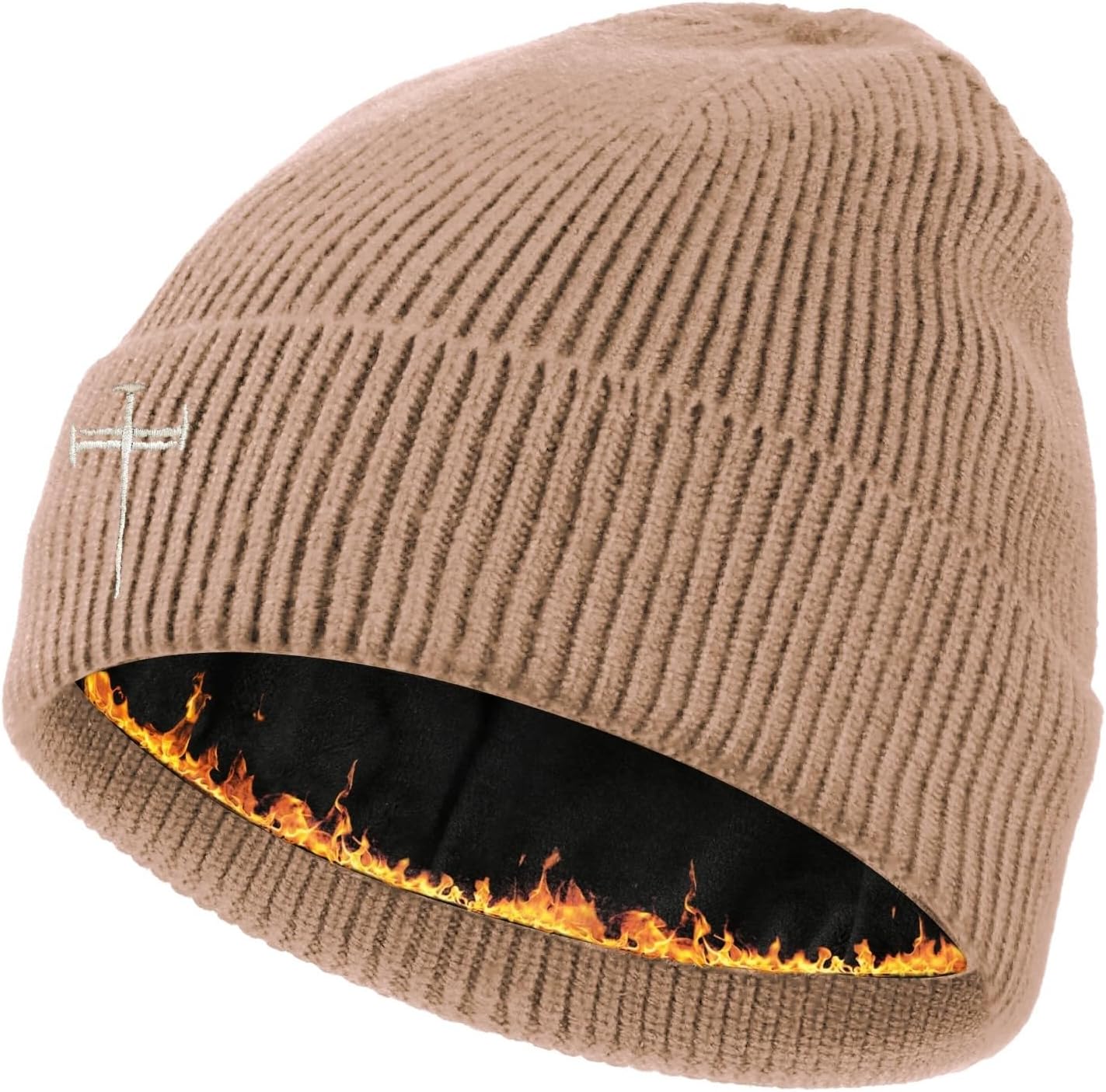 Tomalillin Winter Beanie for Men Women Fleece Lined Beanies Hats Soft Warm Thick Knit Hat