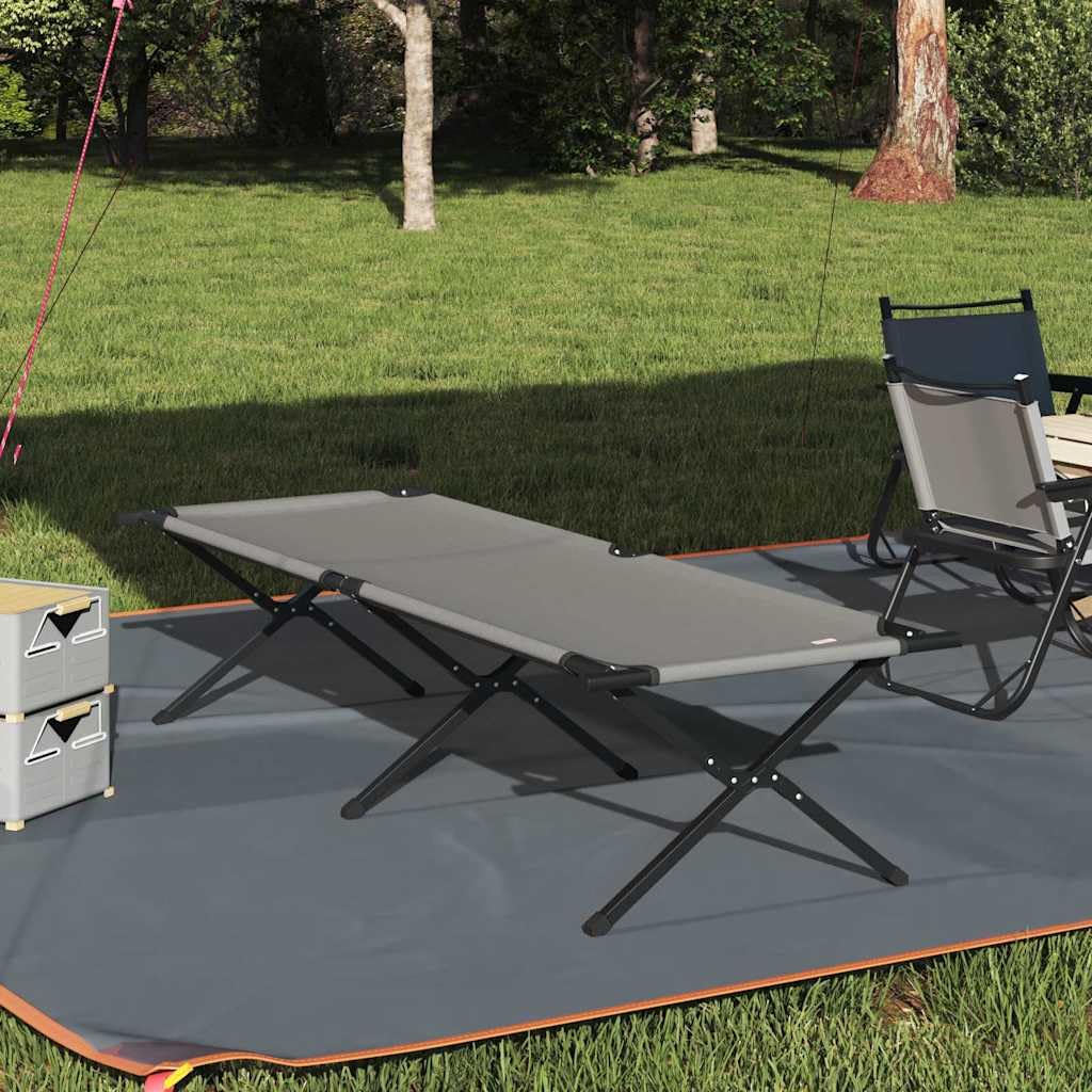 Générique Letto Da Campeggio Pieghevole Grigio 210 X 80 X 46 Cm