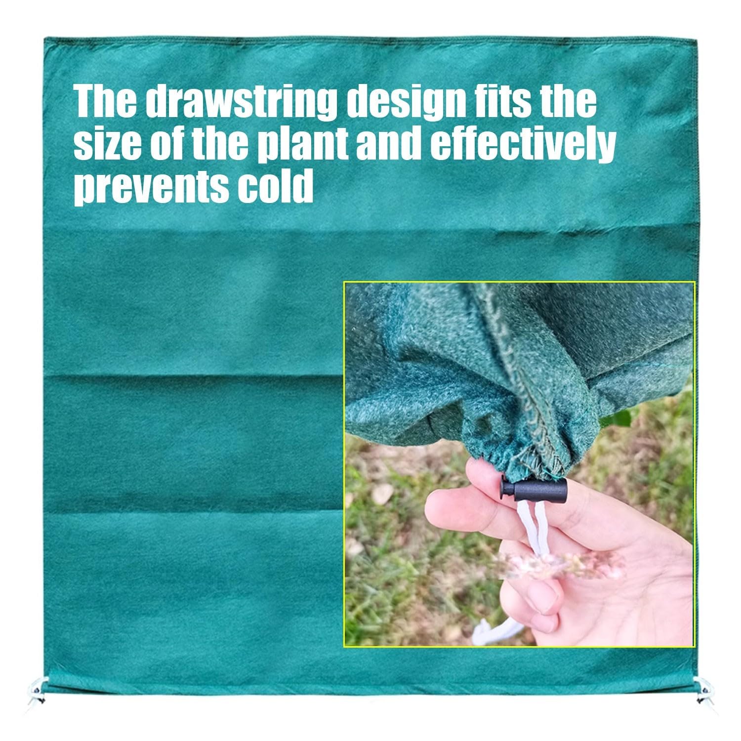 SaCLi Voile hivernage Plante exterieurvoile d'hivernage Couverture de Protection Respirante Contre la Pluie et la Neige pour semis de Plantes Vertes d'extérieur Non tissées(Color:39 * 39in,Size:6)