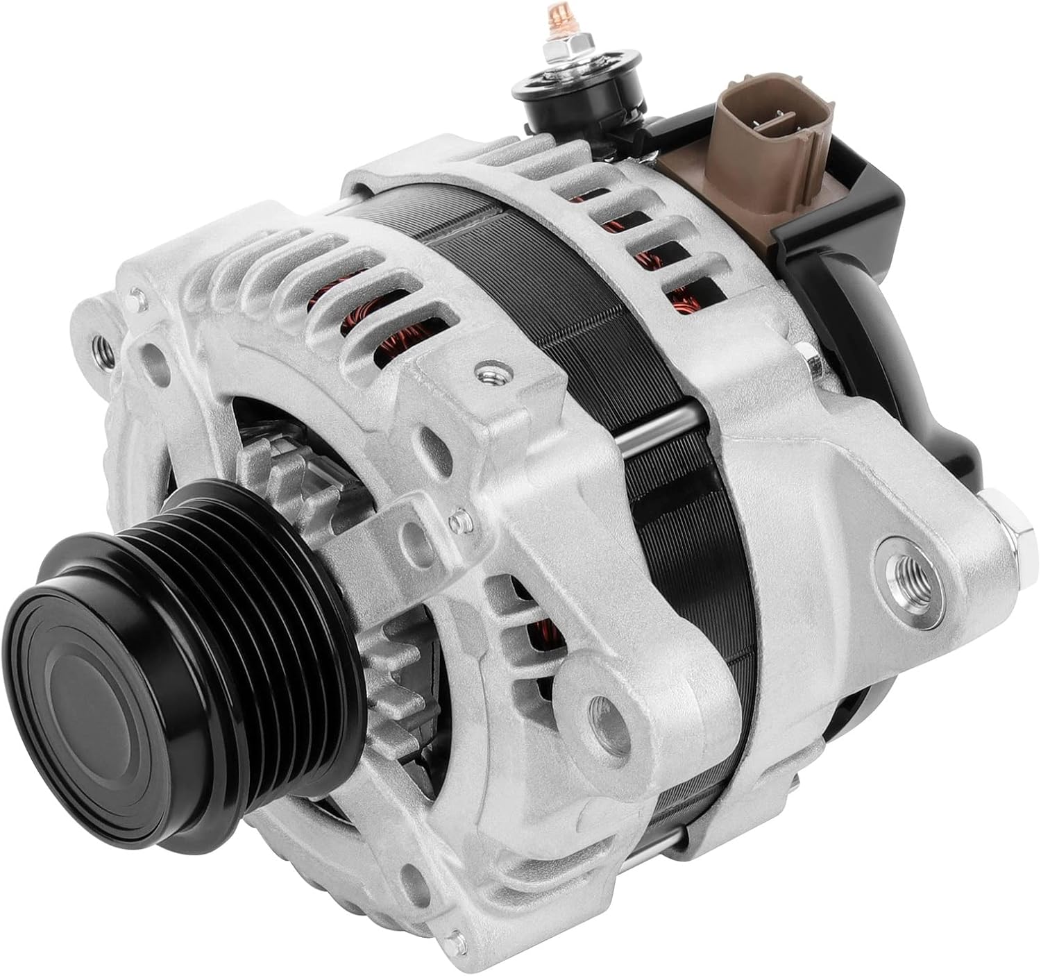 New Alternator Compatible with 2009-2010 for Corolla 2009-2010 for Vibe 2009-2010 for Matrix Alternator 100AMP 12V High Output Alternator OE #12897 11385 11386 11577 210-0731 210-0699