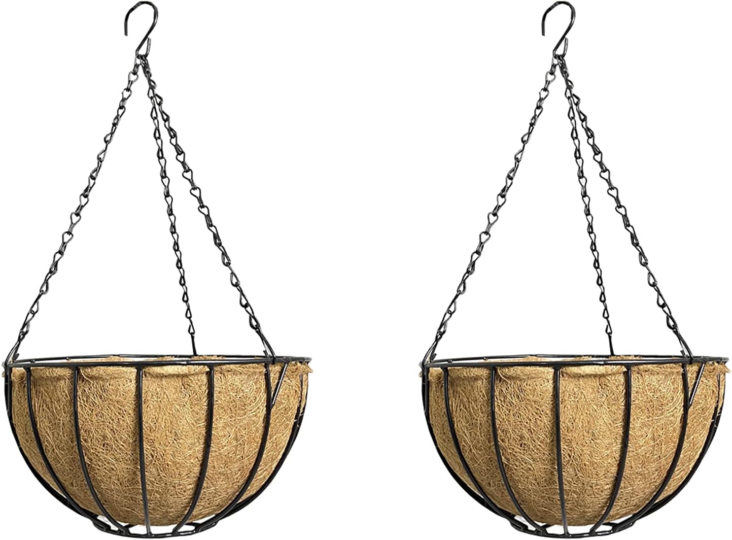 Ashman 12" Round Wire Hanging Plant Basket Hanging Flower