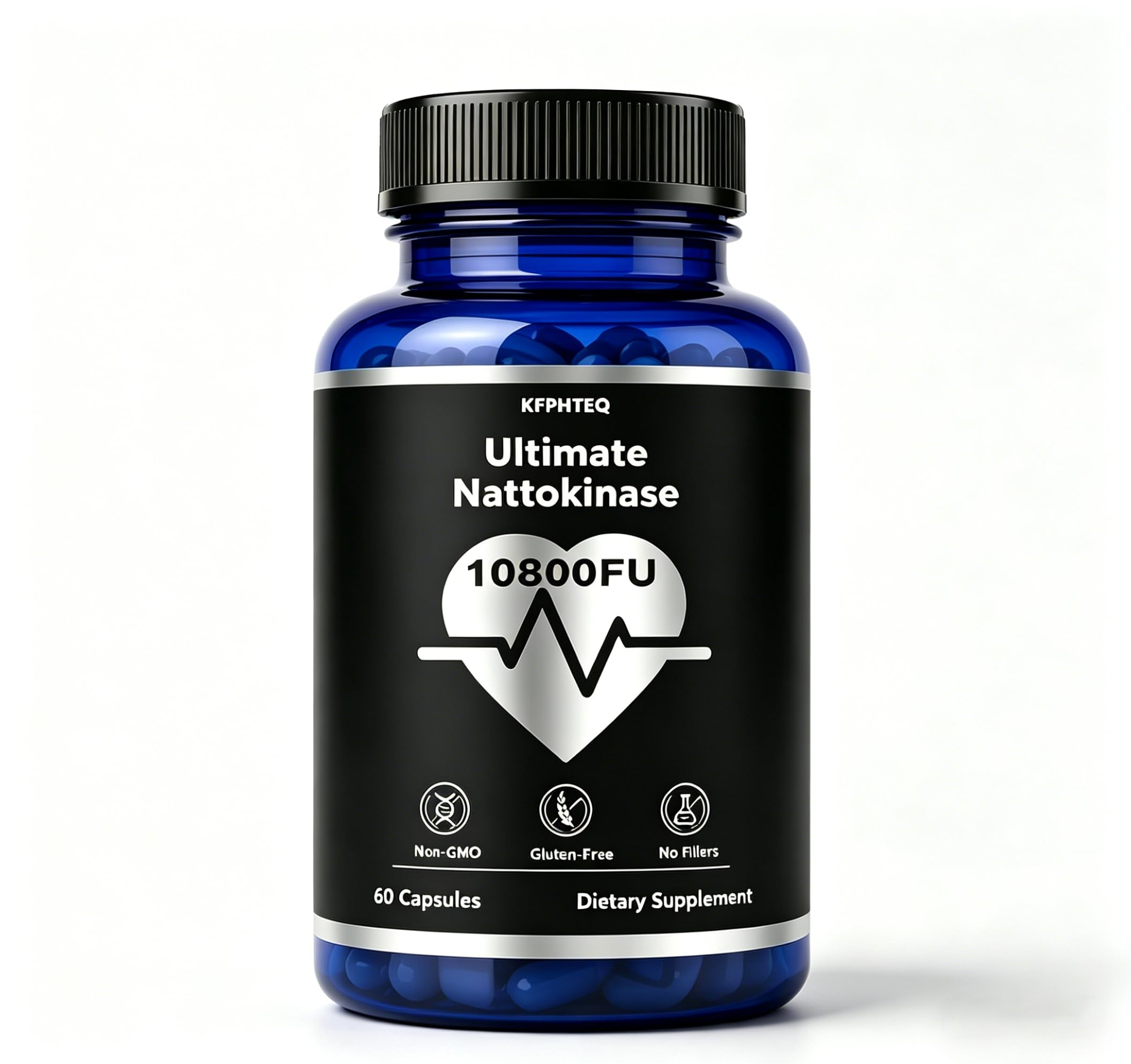 Nattokinase Supplement,Support Healthy Circulation,60 Capsules | Gentle On Stomach, Safe Long-Term Use, Body Wellness Care, Blood Flow