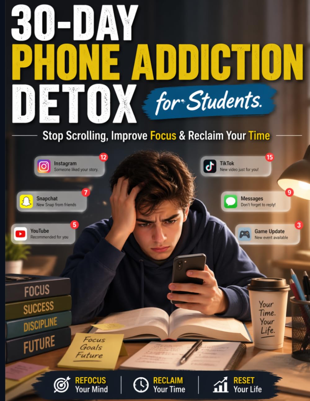 30-Day Phone Addiction Detox for Students: Stop Scrolling, Improve Focus & Reclaim Your Time