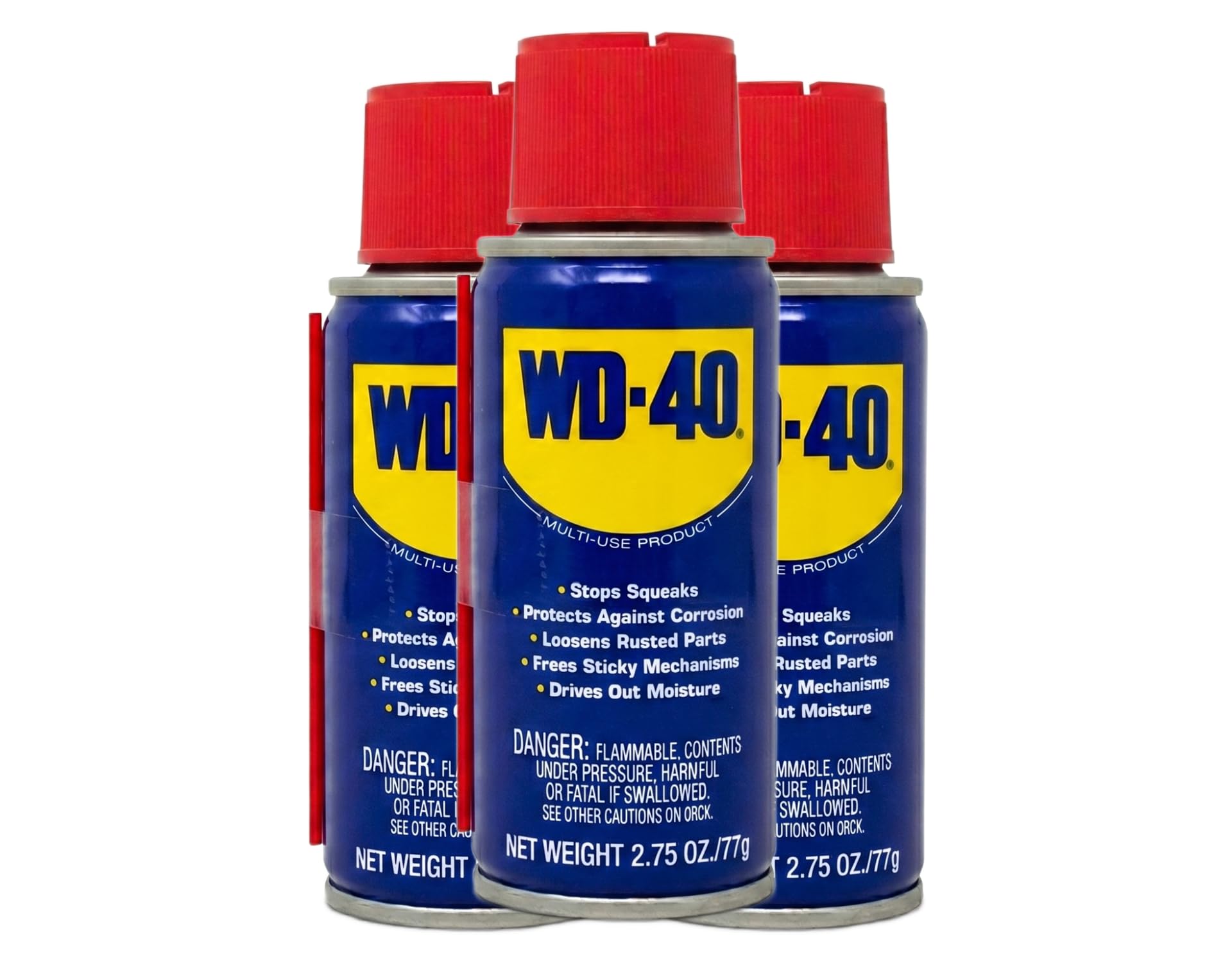 WD-40 Multi Use Lubricant On the Go Handy Can with Straw, 2.75 Ounce (3 Pack)