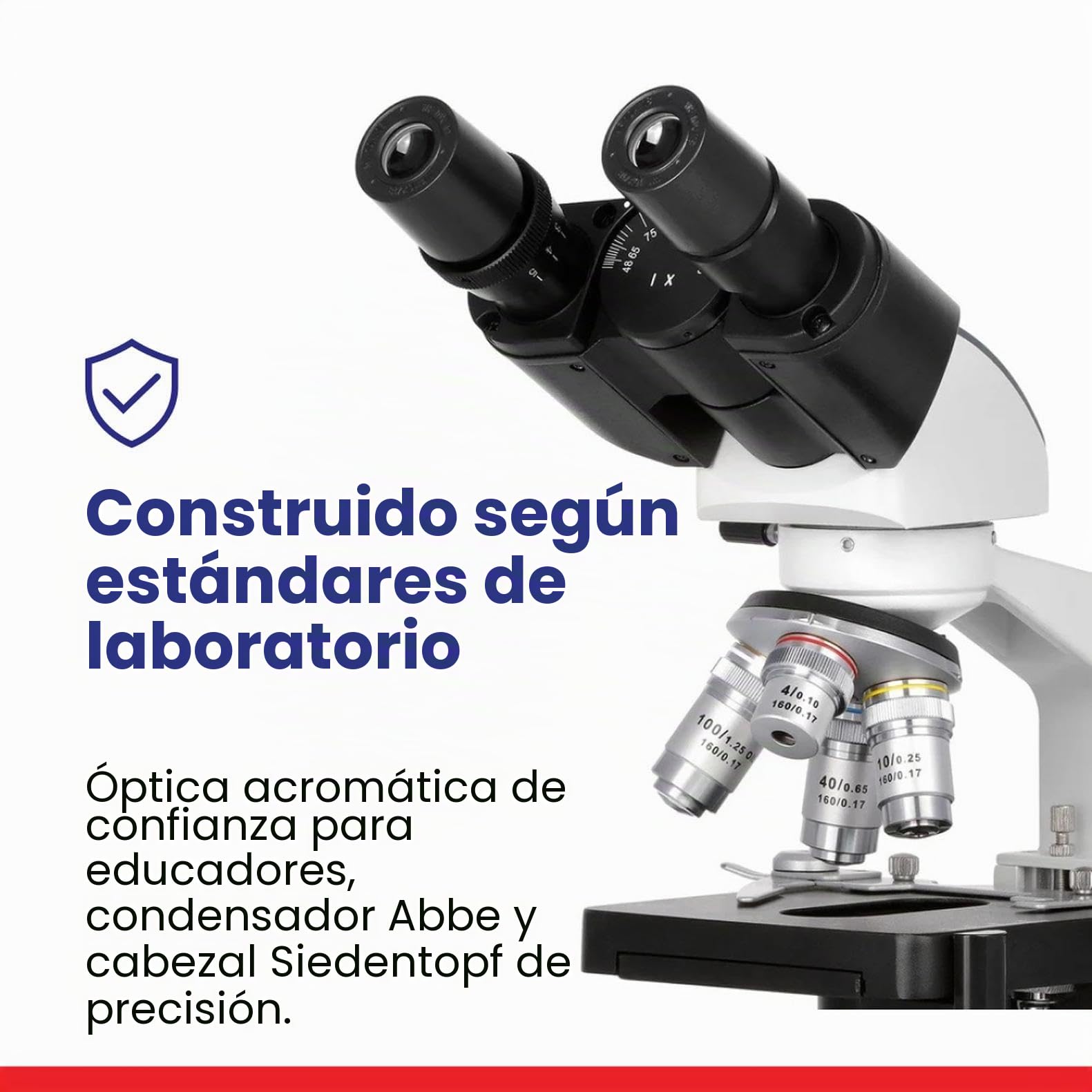 AmScope B120C-E 40 x 2500 x Microscopio Binocular Compuesto digital LED con 3D Etapa Plus Usb de la c-mara