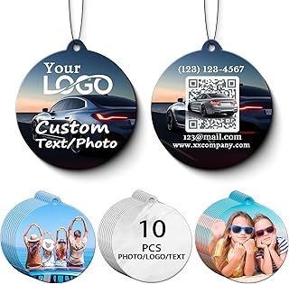 Ultimate Bulk Custom Logo Air Fresheners (10-1000 Pcs) – Double-Sided Photo & Branding Solution (Round)