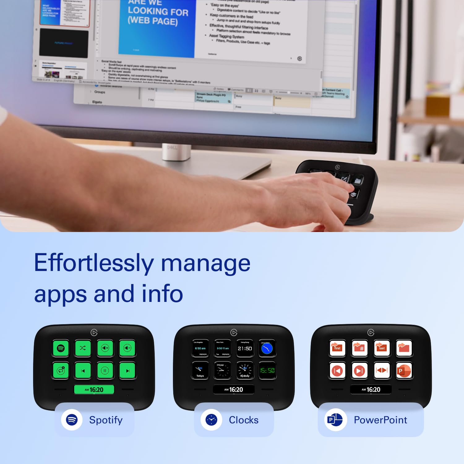 Elgato Stream Deck Neo (Black) – 8 Customizable Keys, 2 Touch