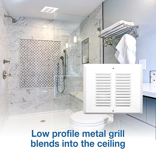 Miniatura 3 de Air King fras50Fire-Rated baño de escape ventilador con 50-cfm y 3.0-sones, acabado blanco