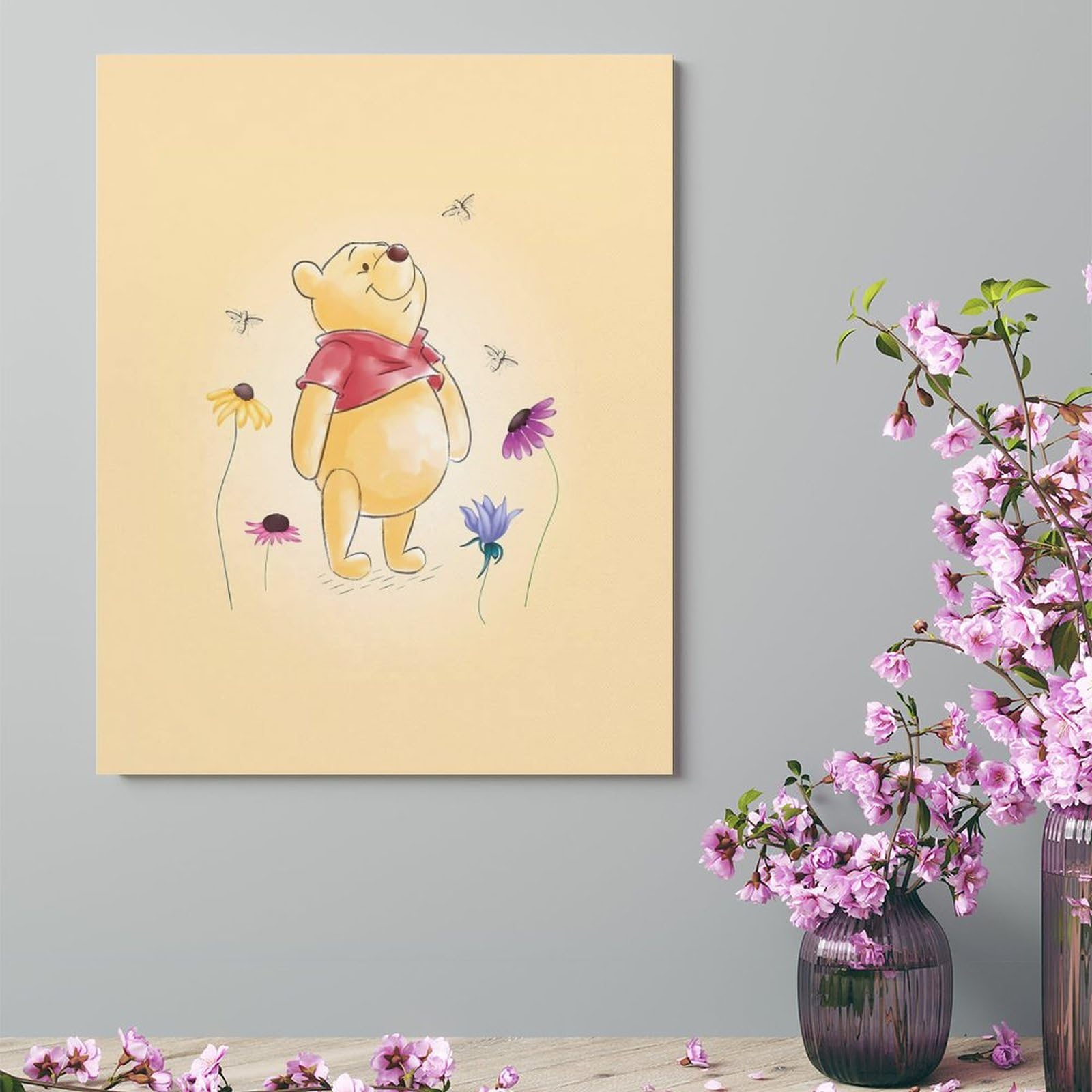 Amazon.co.jp: くまのプーさん キャンバス絵画 アートパネル アート