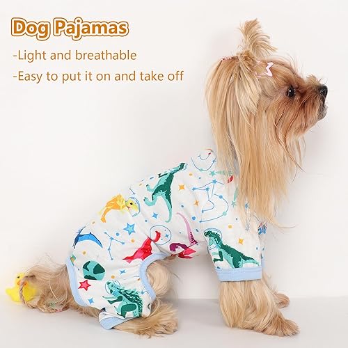 Miniatura 42 de Yikeyo Dog Pajamas for Small Dogs, Soft Thin Pjs Jammies Cat Doggie, Summer Pet Cute Puppy Clothes Outfits Dogs Boy Girl(Donut, L)