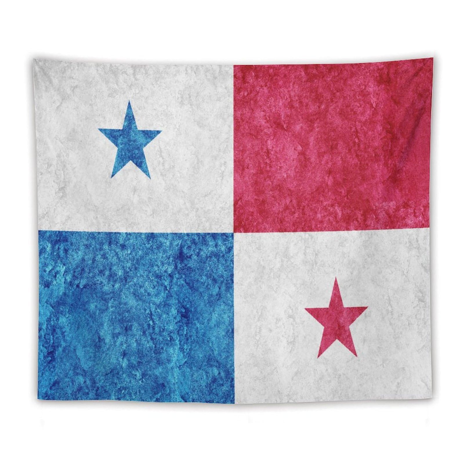 XingFox Panama Flag Textured Tapestry Wall Hanging, National Flag Art Wall Decoration Tapestry, For Bedroom Living Room Dorm Home Decoration, 50"x60"