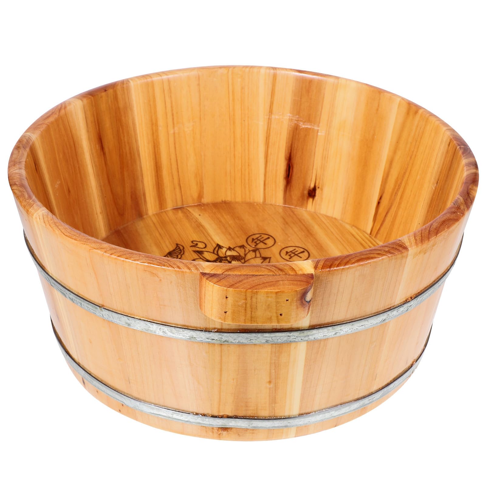 Cubo Reutilizable para Lavar los Pies de Madera, Ligero y Fácil de Usar para Baño de Pies en Casa, Adecuado para Remojo y Pedicura Cómoda
