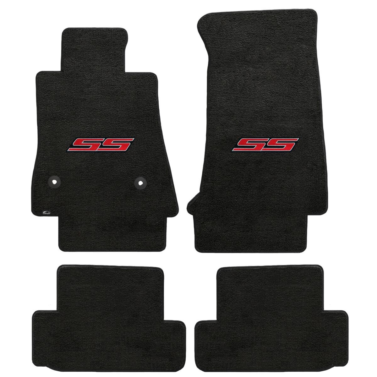 Amazon | Lloyd Mats レッドSSロゴエボニーVelourtexマット4枚セット 