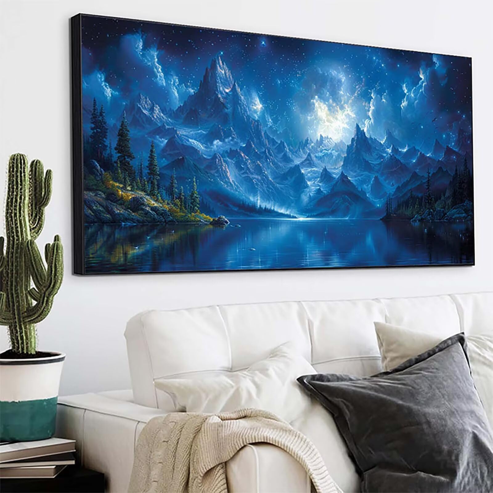 Montagna Diamond Painting Grandi Dimensioni 50x100cm, Diamond Painting 4-10