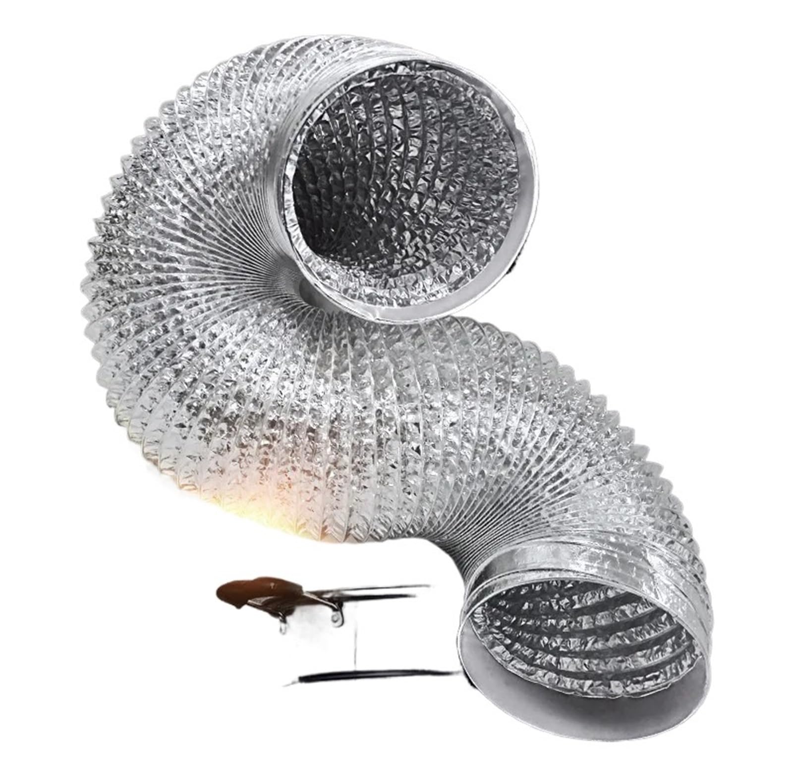 Extractor De Cocina Con Conducto De Papel De Aluminio De Doble Capa | 150 mm/1,5 m-6 m(4m,170mm)