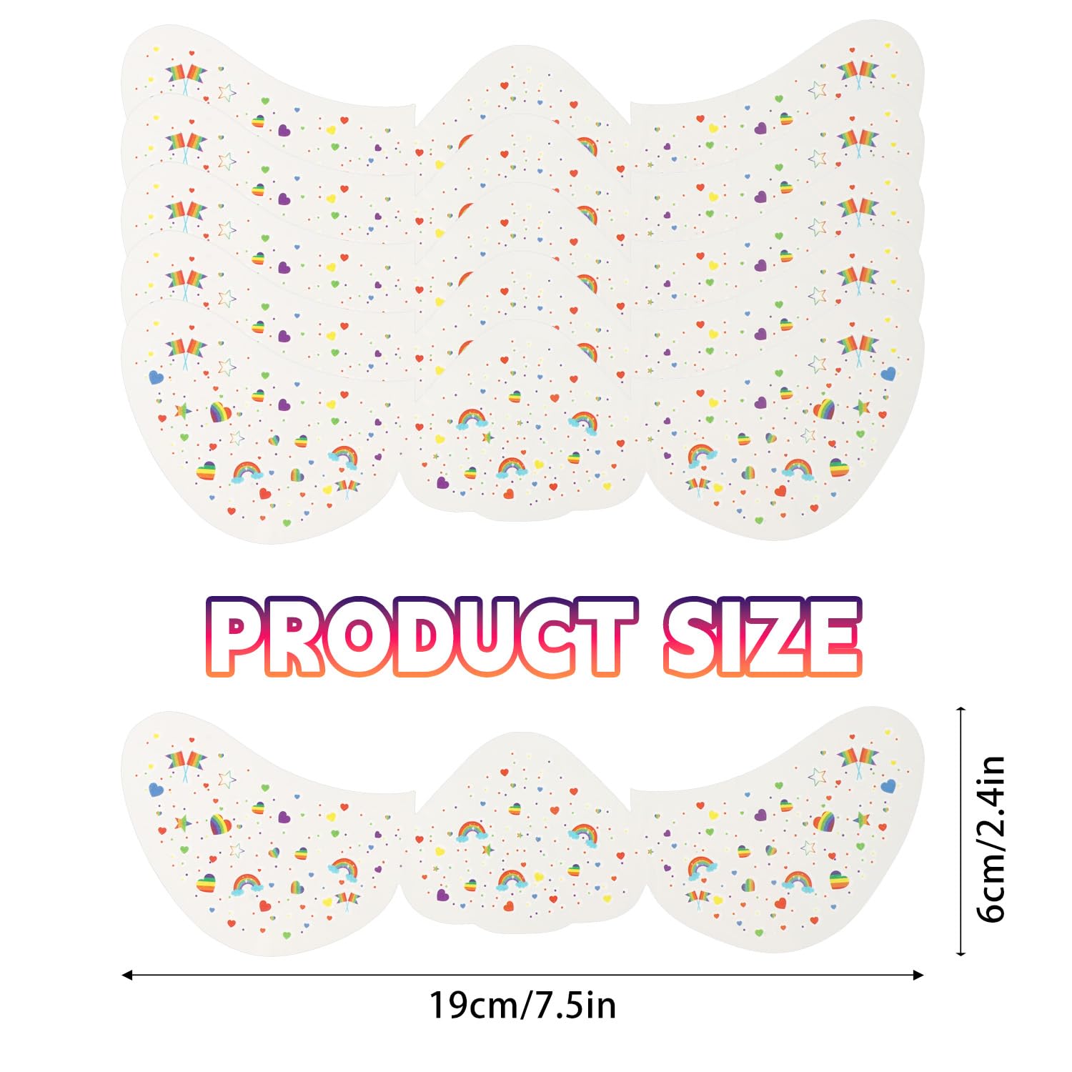 Lyreh 6pcs Face Glitter Freckle Stickers - Image 2