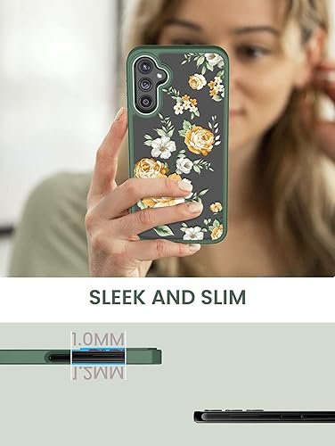 Miniatura 7 de Funda para Samsung Galaxy A14 5G con protector de pantalla de vidrio templado 2 unidades, protección de grado militar TPU suave y policarbonato