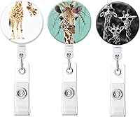 Vista 27 de Carrete retráctil para tarjetas de identificación con clip de cocodrilo resistente para nombre de enfermera, carrete decorativo para tarjetas