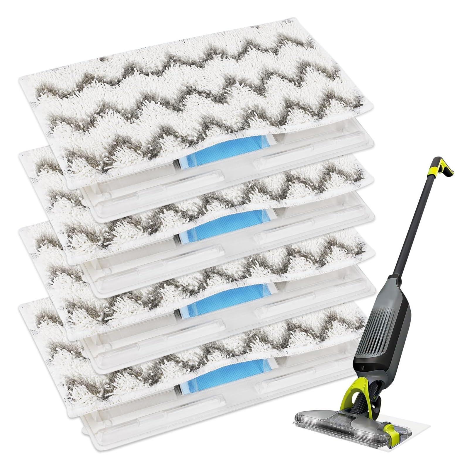 xulvoz Steam Mop Pads 4 PCS Reusable Mop Pad Refills Compatible with Shark Vacmop VM252