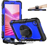 Vista 14 de timecity Funda para tablet Lenovo Tab K9/Tab One de 8.7 pulgadas 2025 (TB305XU/TB305FU) a prueba de caídas con soporte giratorio de 360°, correa