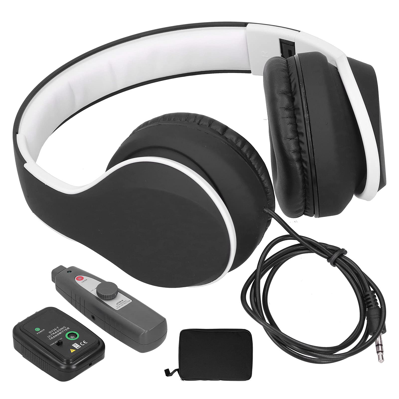 Détecteur de Fuite à Ultrasons avec écouteur, Détecteur de Fuite D'air, Détecteur de Bruit Automobile avec Casque, Détecteur de Défauts à Ultrasons Portable Testeur de Fuite