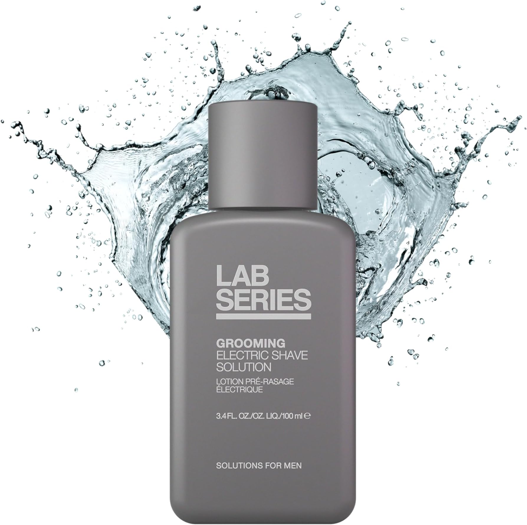 Lab Series Men's Grooming Effortless Pre-Electric Shave Solution - Cools & Refreshes Skin - Skin Care for Men, 3.4 Fl Oz