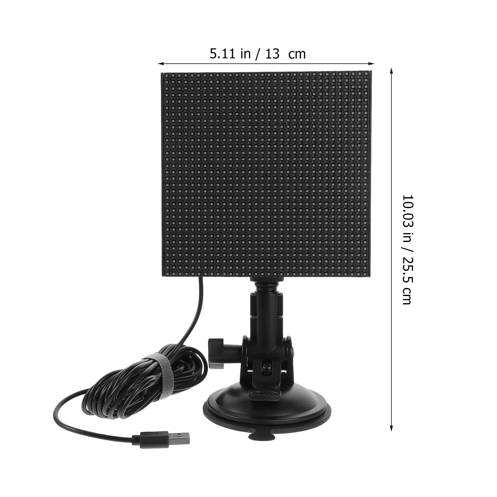 LED Autodisplay 32x32 aus Silikon Aluminium ABS für Scheibe