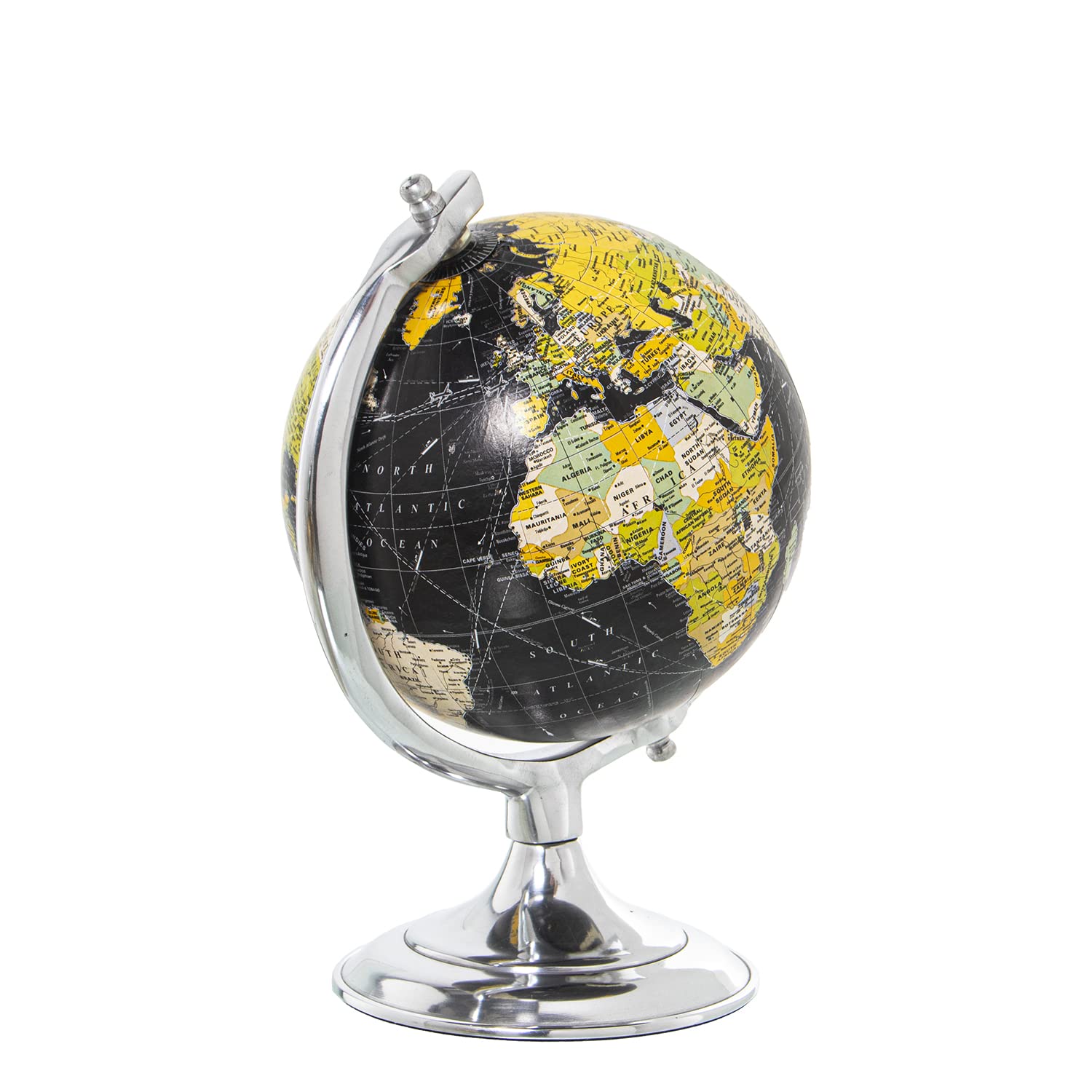 DRW Palloncino Terracheo in Alluminio Lucido Multicolore 16x15x25 cm, Base:ø13 cm