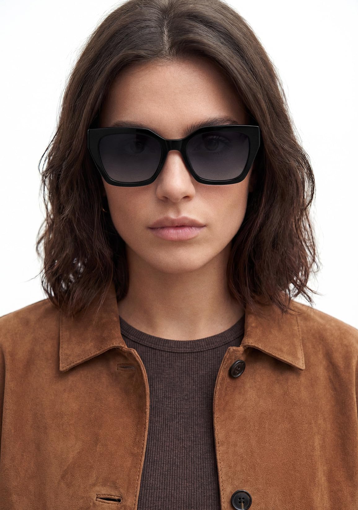 D.Franklin Gafas de sol unisex con cristales de protección UV - Modelo rizz - Cuadrado - Para Hombre y Mujer - Sunglasses